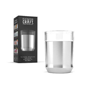 NIB Set of Stainless Steel Elevated Craft Cocktail Glasses